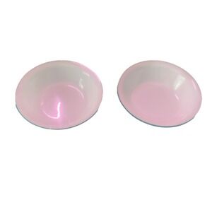 Lot of 2 Corelle South Beach Turquoise Rimmed 6.25"‎ Soup / Cereal Bowls